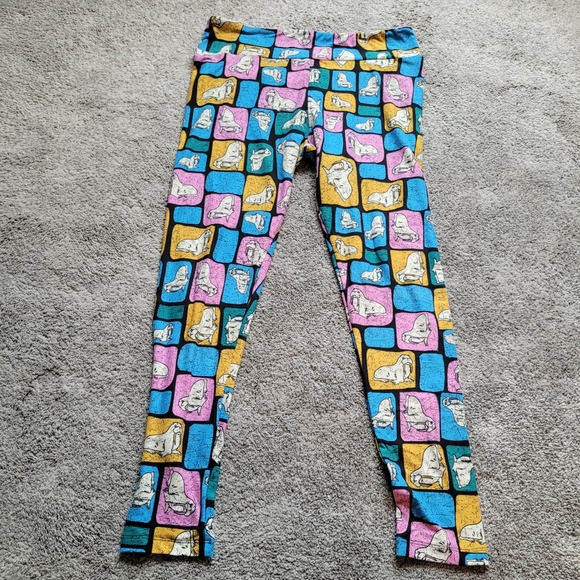 LuLaRoe Tall & Curvy Walrus Leggings Excellent! - Picture 1 of 6